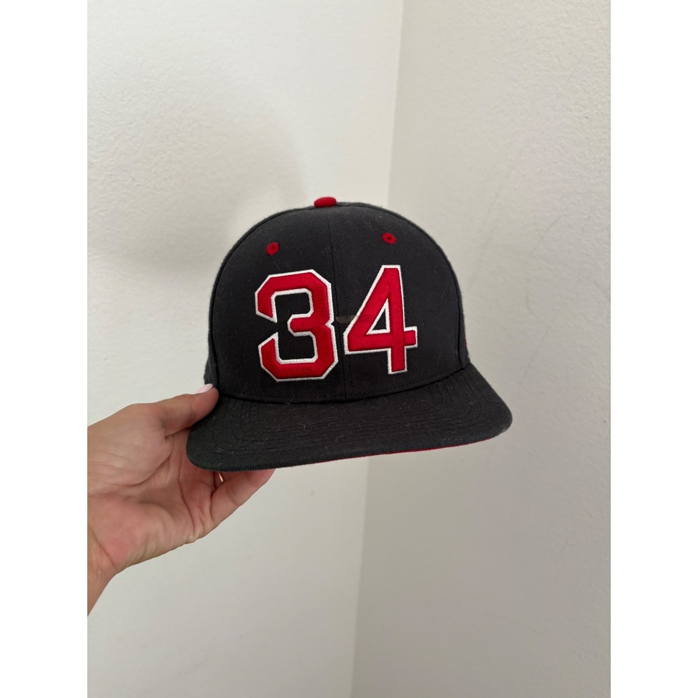 47 Brand Boston Red Sox David Ortiz Big Papi 34 Snapback Hat Black Red OSFA